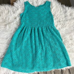 Old Navy Turquoise Sleeveless Scoop Neck Sundress